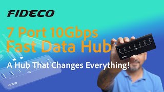FIDECO 7 Port USB Hub Review - 10Gbps USB 3.2 Type C & Type A Hub That Changes Everything!