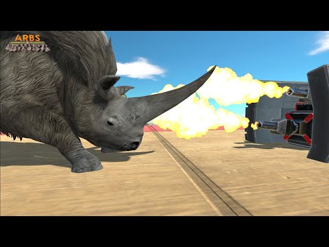 Challenge Prehistoric Mammals and Rotating Traps  -  Animal Revolt Battle Simulator