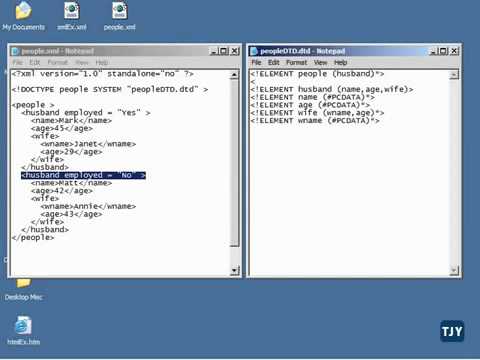 XML Tutorial   28 Attributes In DTD Schema