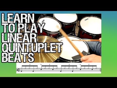 Quick Drum Lesson: Learn To Play Linear Quintuplet Shuffle Beats
