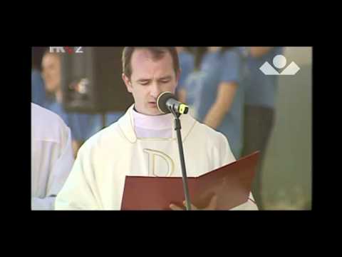 SHKM u Sisku 2012. - čitaje poruke pape Benedikta XVI.