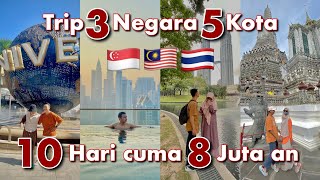CHEAP BUDGET TRAVEL TO 3 COUNTRIES AND 5 CITIES FOR 8 MILLION IDR IN 10 DAYS | CHEAP BUT NOT CHEA...
