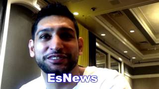 Exclusive  Amir Khan On Virgil Hunter Reaction To What floyd mayweather said - esnews boxing