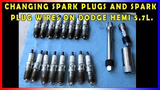 Dodge Ram 5.7L Hemi Spark Plug and Spark Plug Wire change.