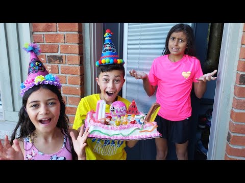 Heidi and Zidane make Cake for birthday party story