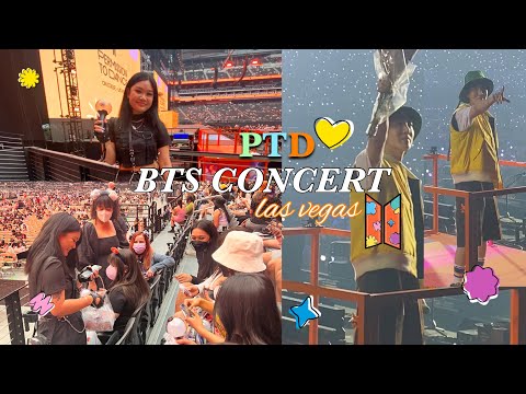 HOBI CAUGHT MY FLOWERS | concert vlog + story time | BTS PTD Las Vegas 220408