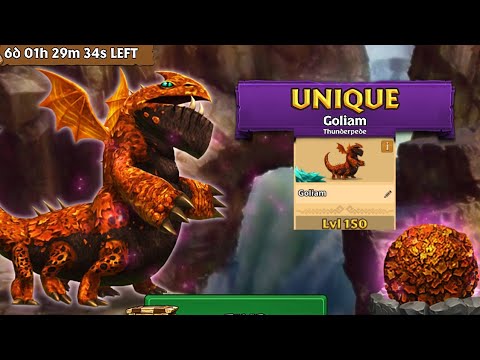 Goliam Max Level 150 Titan Mode - New Unique Thunderpede - Dragons:Rise of Berk