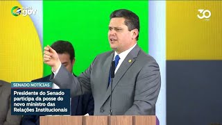 Em posse de ministro, Davi critica ataques às instituições