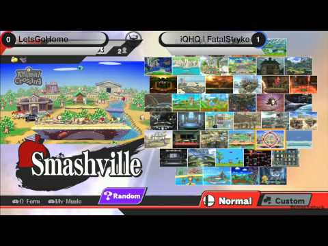 Smash Attack 3 - SSB4 Singles - LetsGoHome (Yoshi) vs IQHQ FatalStryke (Greninja)