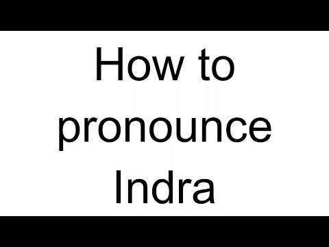 How to Pronounce Indra (Latvian)