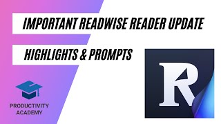 Important Readwise Updates: Better Highlights & Custom Prompts
