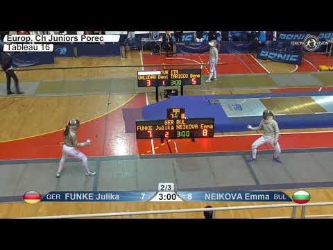 2020 xx T16 02 F S Individual Porec CRO ZC Juniors BLUE NEIKOVA BUL vs FUNKE GER