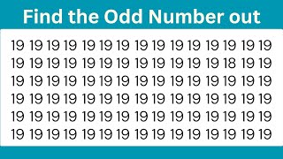Find the Odd Number out | Test your Mind Capacity