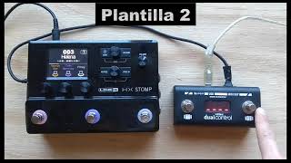 Video thumbnail for Line 6 HX Stomp + VZtec Dual Control Controlador MIDI by VZ tec