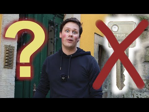 Opening and replacing a lock WITHOUT a key | with a cordless screwdriver | Elias Benedict Müller