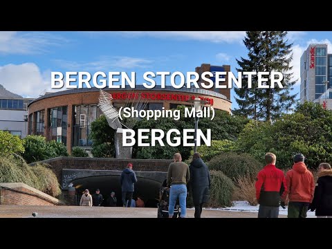 Bergen Storsenter - Shopping centre in Bergen, Norway (walktour)