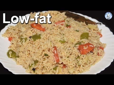 Low fat Vegetable Pulao Recipe | Brown Rice Recipe for weight loss | Life with Amna