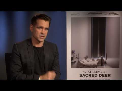 Thumbnail of the video: Colin Farrell on the surgical approach of Yorgos Lanthimos