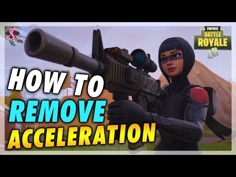 How to REMOVE Mouse & Aim Acceleration Guide on Fortnite Battle Royale (PC)