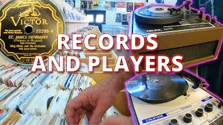 Buying old records and old record players!