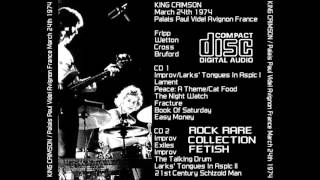 King Crimson "Improvisation" (1973.11.19) Paris, France