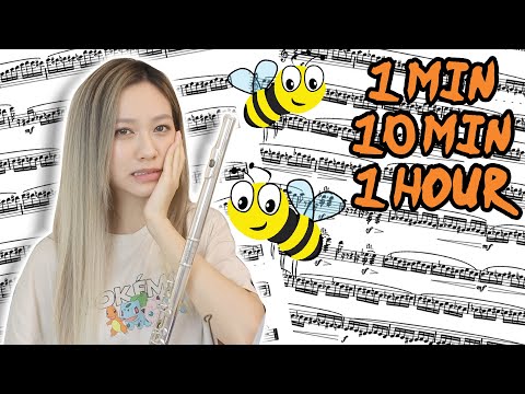 1 Min, 10 Min, 1 Hour Challenge | Flight of the Bumblebee