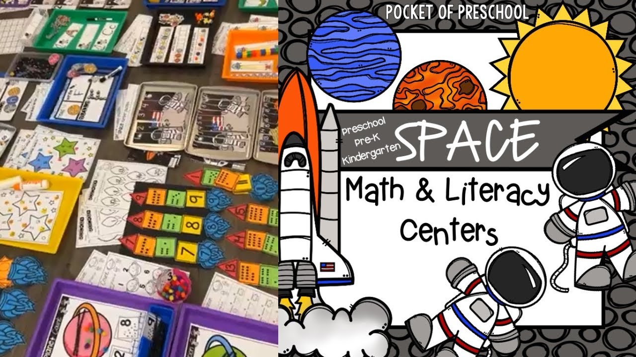 Space Math & Literacy Centers Unit Preview