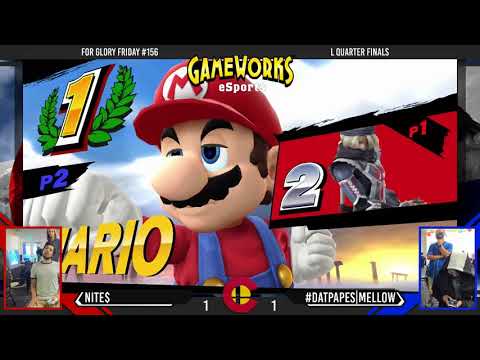 For Glory Friday #156 - Nite$ (Sheik) Vs. Mellow (Mario) - Losers Quarterfinals