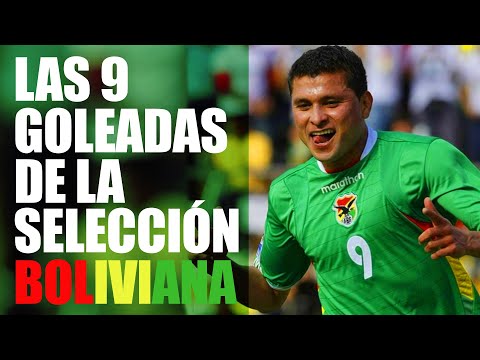 LAS 9 GOLEADAS DE LA SELECCIÓN BOLIVIANA DE FÚTBOL