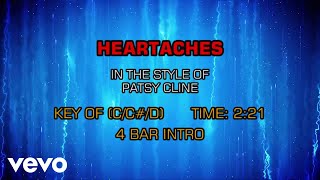 Patsy Cline - Heartaches (Karaoke)