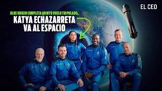 Blue Origin completa quinto vuelo tripulado, Katya Echazarreta va al espacio