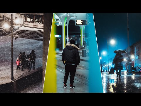 STREET FOTOGRAFIE im Schnee mit dem Sony 85mm f1.8 Objektiv