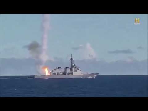 垂直発射型アスロック 発射の映像【護衛艦きりしま】VL-ASROC