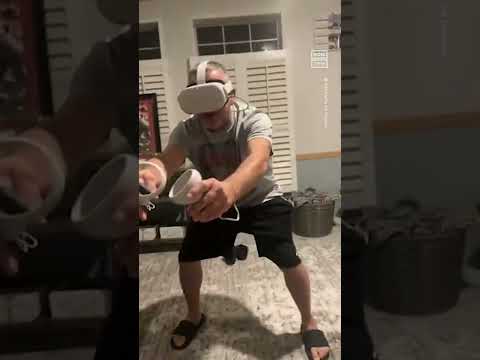 Dad’s First Try at NFL Virtual Reality Ends In Disaster