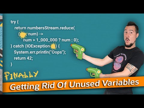 Getting Rid Of Unused Variables (Finally) - Inside Java Newscast #46