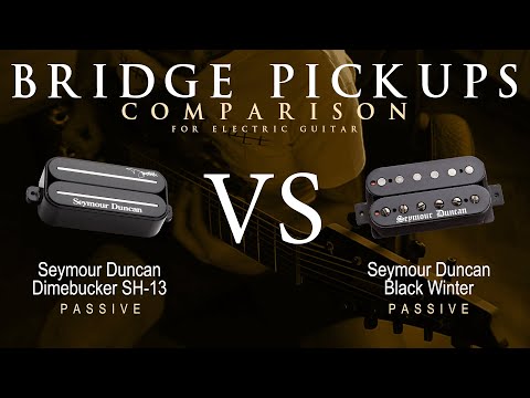 Seymour Duncan DIMEBUCKER SH-13 vs BLACK WINTER - Bridge Guitar Pickup Comparison Tone Demo