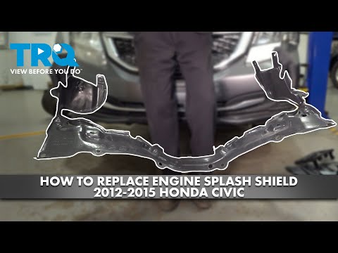 How to replace Lower Engine Splash Shield 2012-2015 Honda Civic