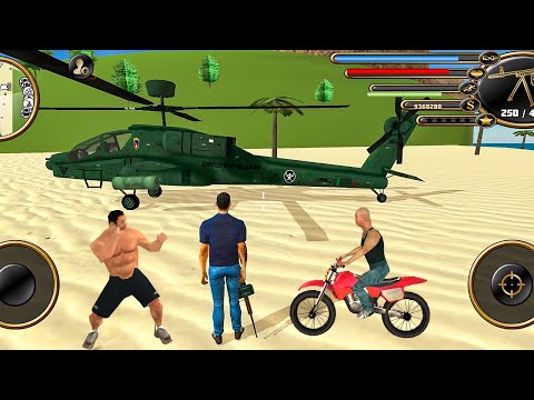 US Police Car Bike Helicopter and Tank Driving in Open World - Android Gameplay
