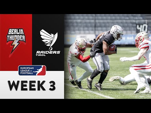 Berlin Thunder @ Raiders Tirol Highlights | Week 3 | Season 2022