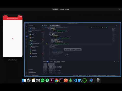 Flutter Tutorial for Beginners 16 Flutter IconButton Widget Ink class material library