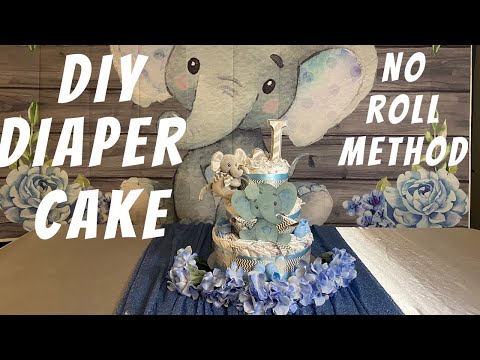 Diaper Cake Easy|How to make a diaper cake|DIY...