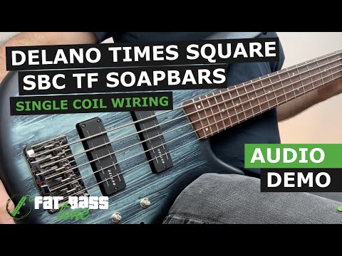 Delano Times Square SBC TF (Single Coil Wiring) Soapbar Pickups Demo