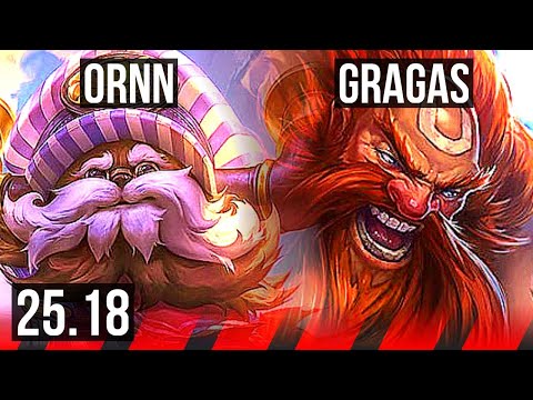 ORNN vs GRAGAS (TOP) | 5k comeback, 7/4/20, 34k DMG | TR Challenger | 25.18