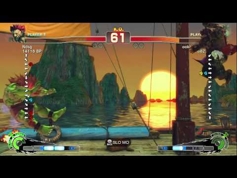 Fujino [Akuma] vs ookaminoshikuin [Blanka] SSF4 Japanese Online Ranked Matches - TRUE-HD