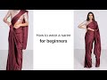 How To Wear Saree For Beginners Lakshmi Saree Draping Different Style Of Saree Tia Bhuva