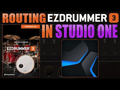Routing Toontrack's EZDrummer 3 to Studio One