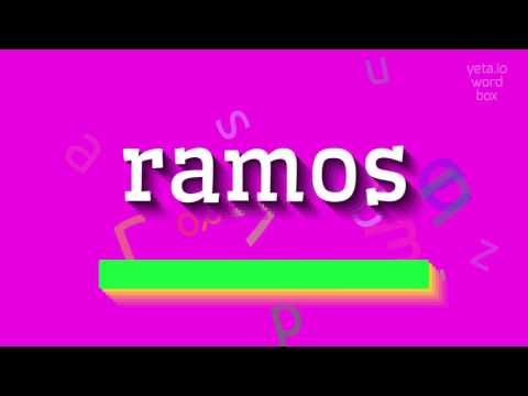 RAMOS - HOW TO PRONOUNCE RAMOS? #ramos