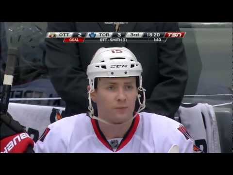 Zack Smith Goal (Ottawa Senators vs Toronto Maple Leafs Mars 6, 2013) NHL HD