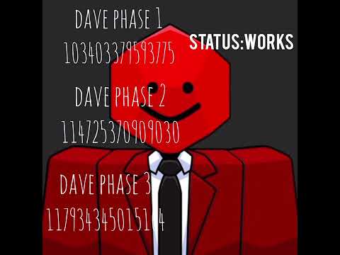 SLAP BATTLES:DAVE BOSSFIGHT MUSIC IDS