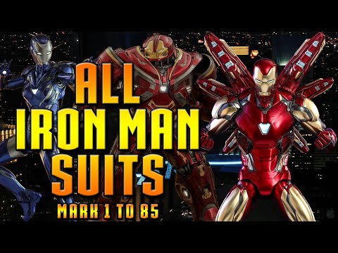 ALL IRON MAN SUITS IN THE MCU FROM MARK 1 TO 85